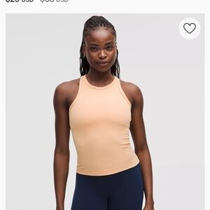 Lululemon Ebb to Street Cropped Racerback Tank- size 6
